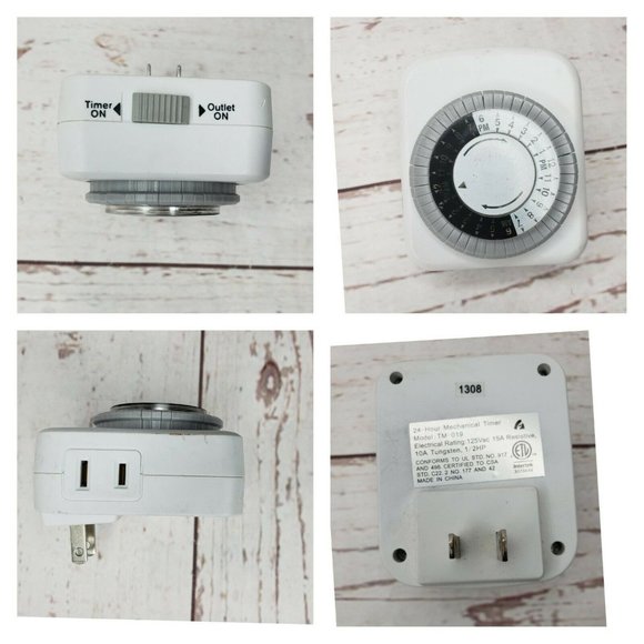 Intertek  24-Hour Indoor Timer Programmable Mechanical Pin Timer 1308 - Picture 2 of 9